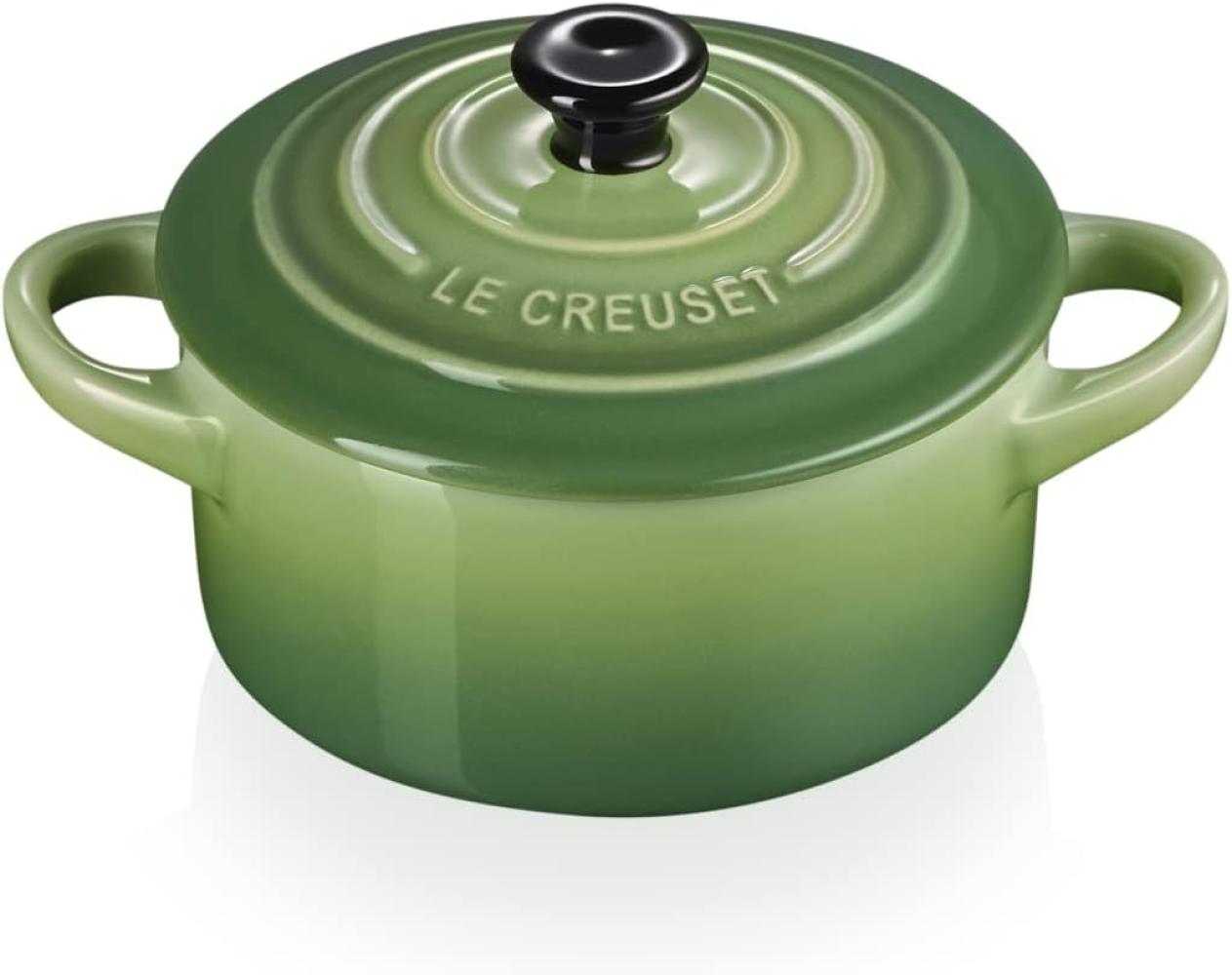 Le Creuset 'Poterie' Mini Cocotte, Steinzeug bamboo green, Ø 10 cm, 0,2 l Bild 1