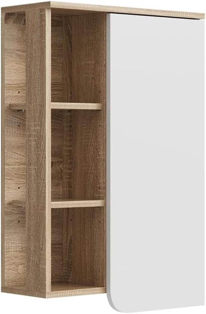 Vicco Hängeschrank Karen 50 x 75 cm, Sonoma Weiß, Badschrank, schmal, Badezimmer, modern Bild 1