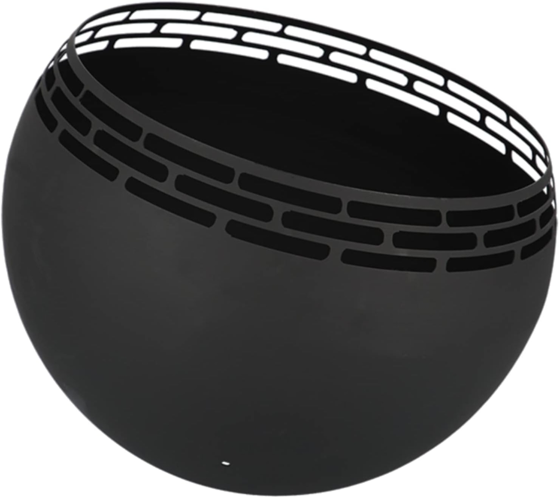 Esschert Design Feuerstelle Kugel Streifen Schwarz 442355 Bild 1