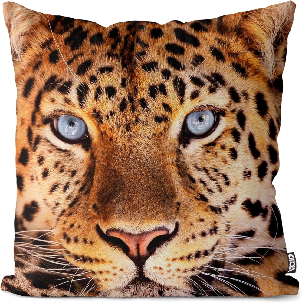 VOID Kissenbezug, Leopardenkopf Outdoor Indoor Leopard Leo Katze Raubkatze Bild 1