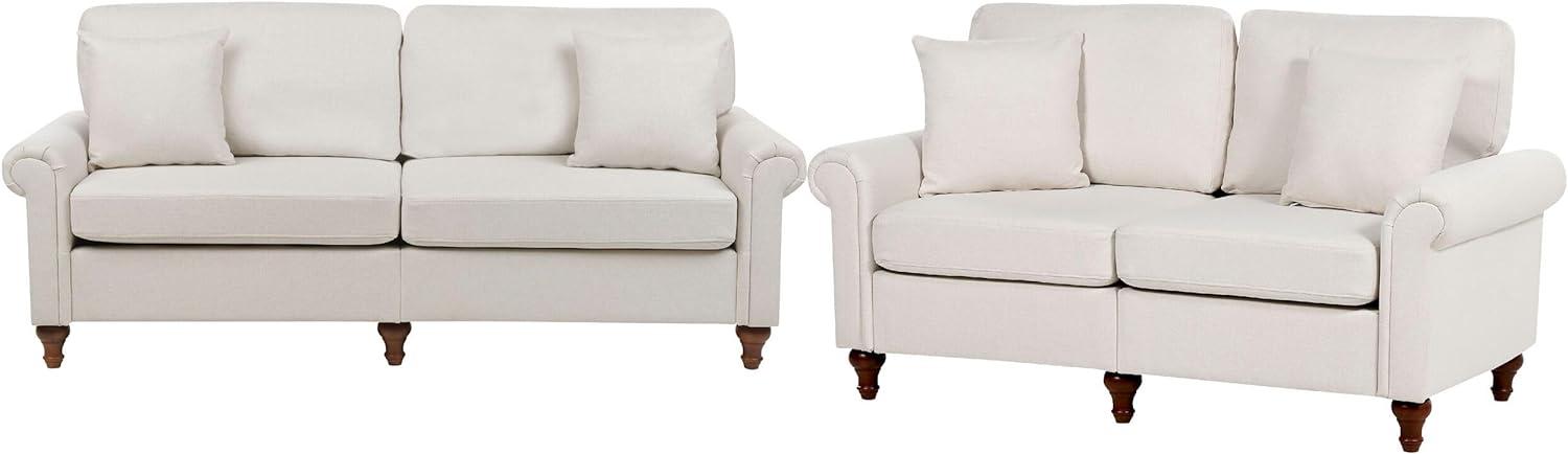 Sofa Set hellbeige 5-Sitzer GINNERUP Bild 1