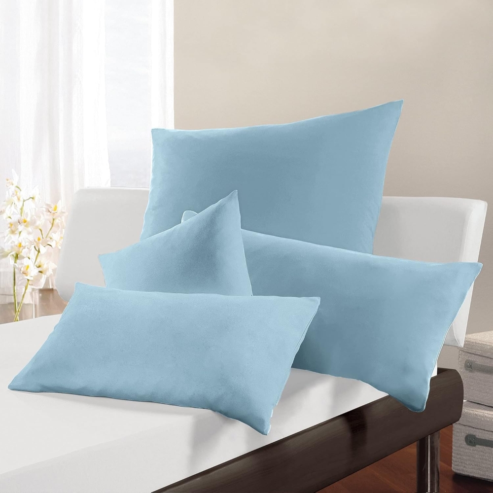Formesse Bella Donna Jersey Kissenbezug|ca. 40x80 cm| hellblau Bild 1