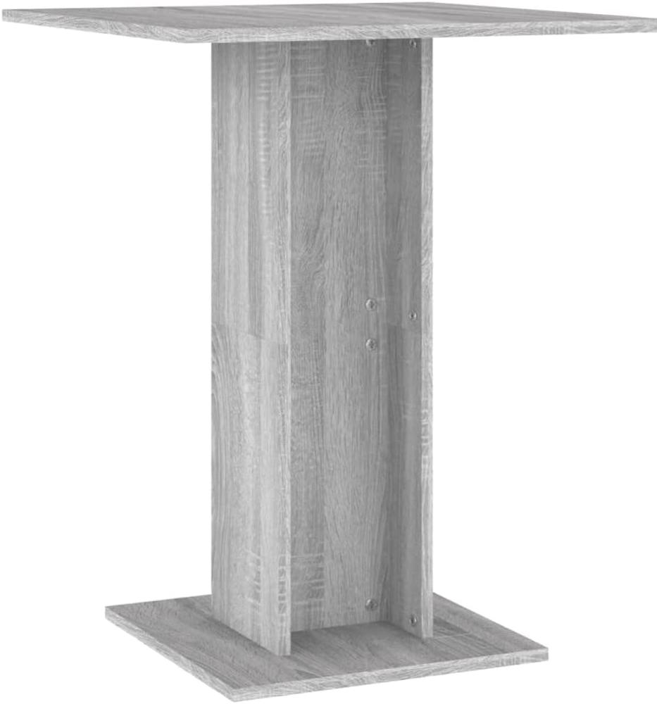 vidaXL Bistrotisch Grau Sonoma 60x60x75 cm Holzwerkstoff 815103 Bild 1