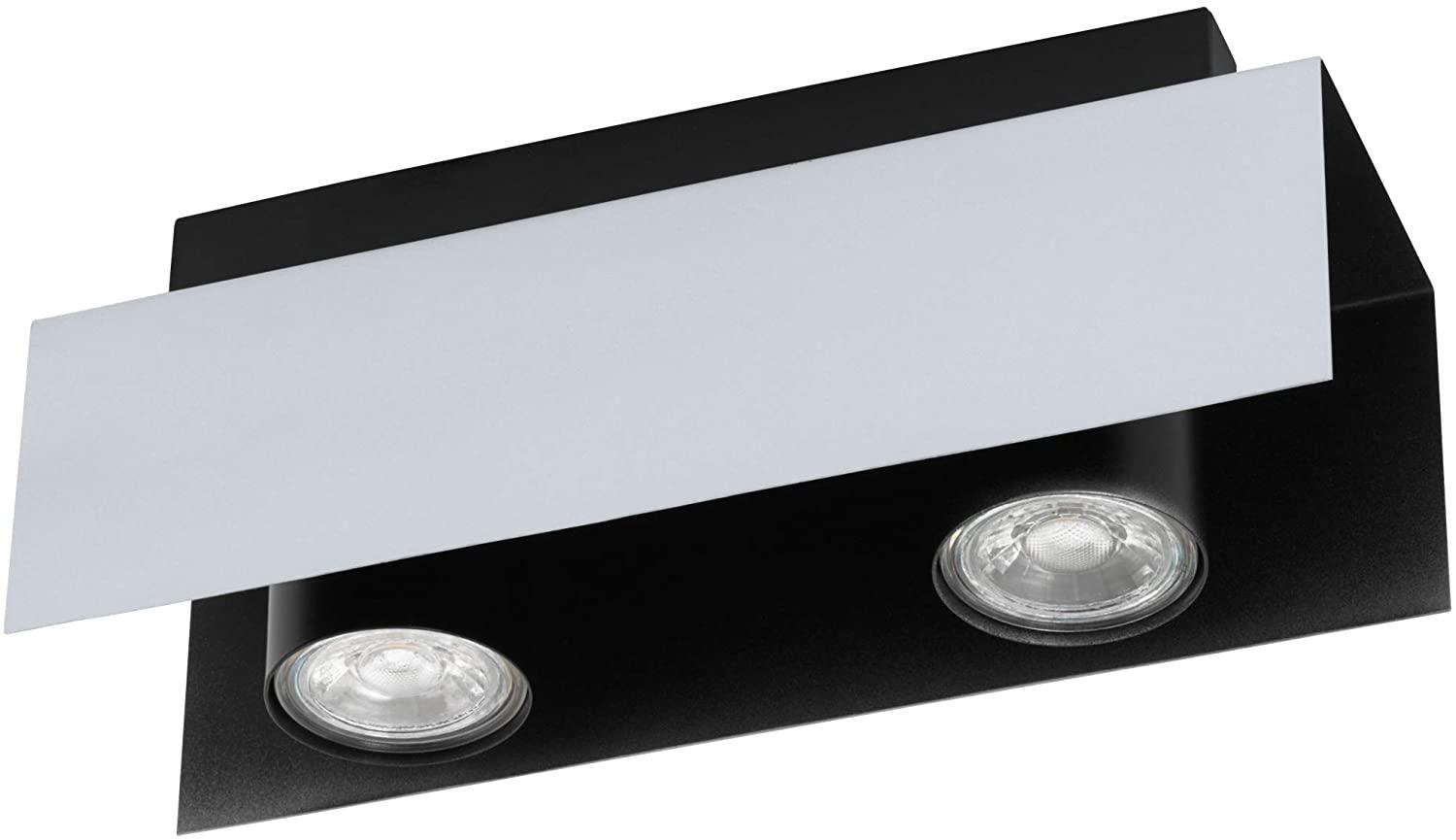 Eglo 97395 LED Deckenleuchte VISERBA weiß-aluminium, schwarz L:27cm B:8,5cm H:11,5cm Bild 1