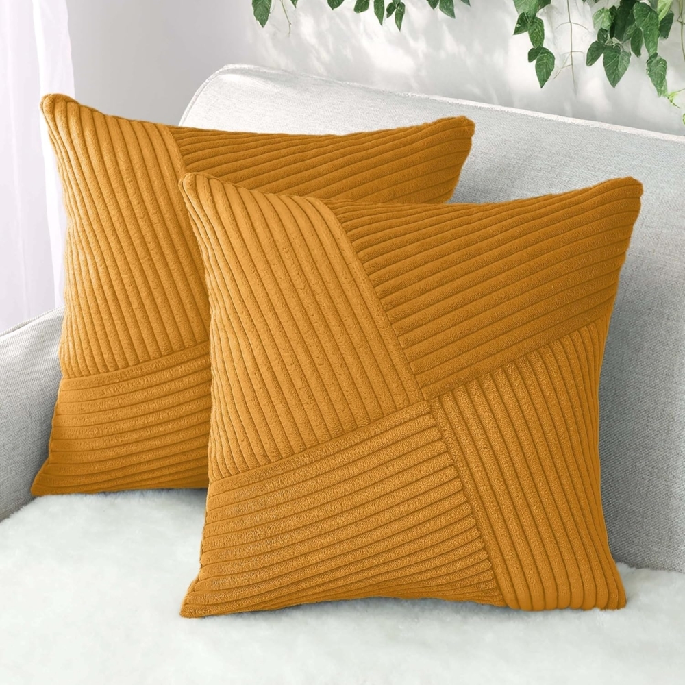 Amilian Kissenbezüge - 2er Set Kissenhüllen - Kissenbezug - Zierkissenbezüge, (2 Stück), 40x40 cm, Kissenhülle für Sofakissen, Dekokissen, Zierkissen, Kissen Bild 1