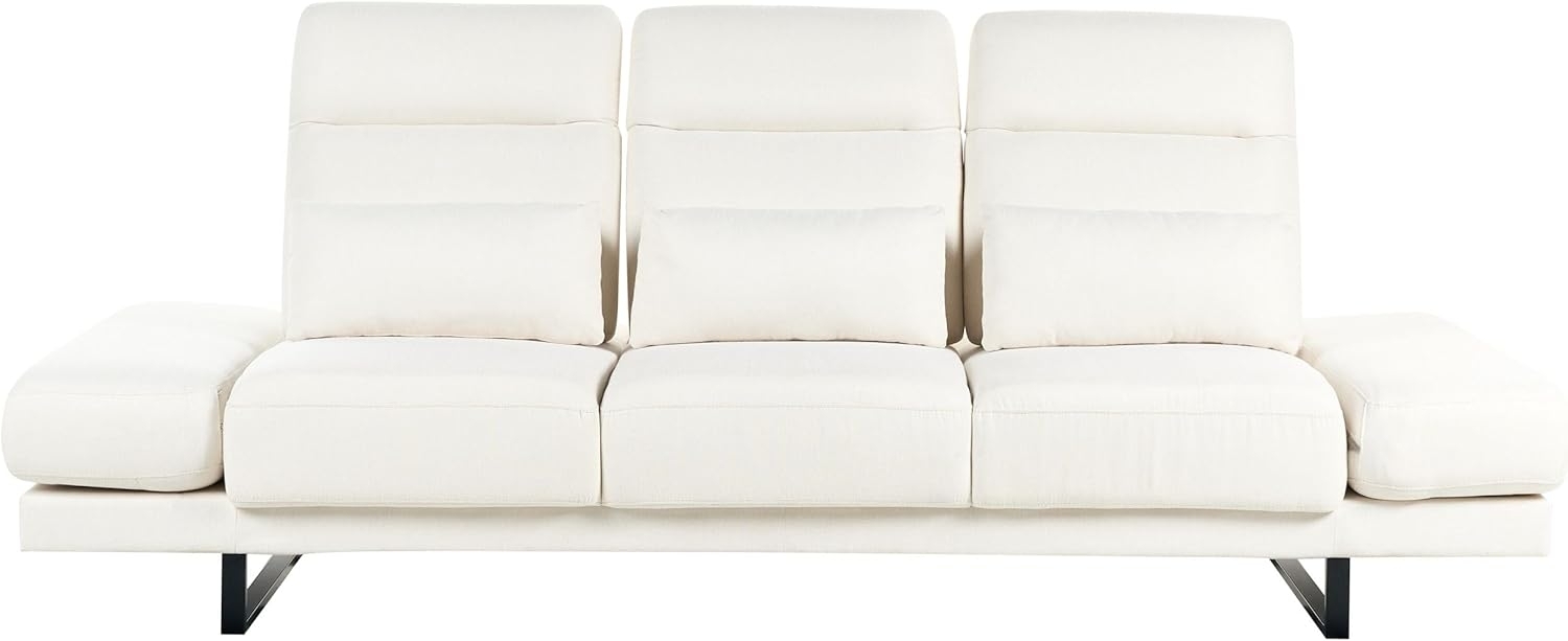3-Sitzer IKAST Stoff Cremeweiß Bild 1