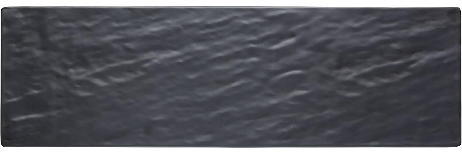 Kitchen Craft Servierbrett Schiefereffekt 53x16 cm, Melamin, Schwarz, 28 x 18 x 18 cm Bild 1