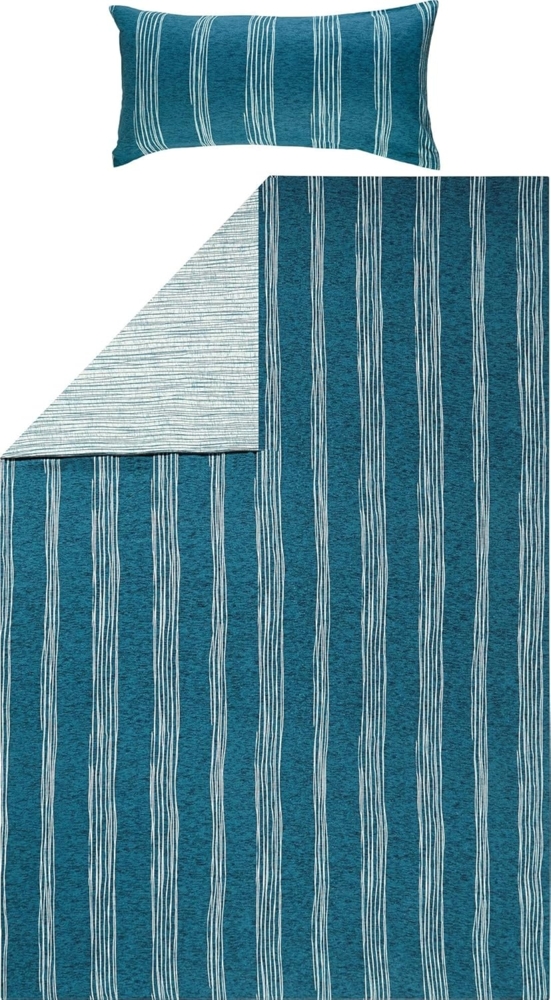 REDBEST Bettwäsche Wendebettwäsche, Biber, Streifen Bild 1