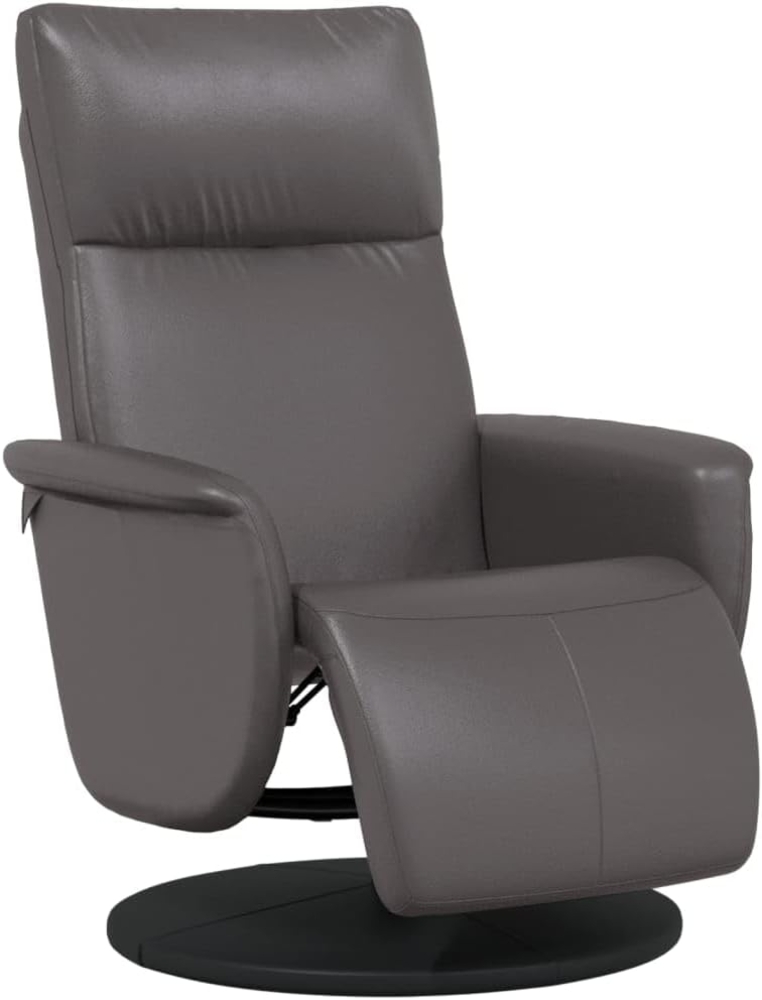 vidaXL Relaxsessel mit Fußteil Grau Kunstleder 356547 Bild 1