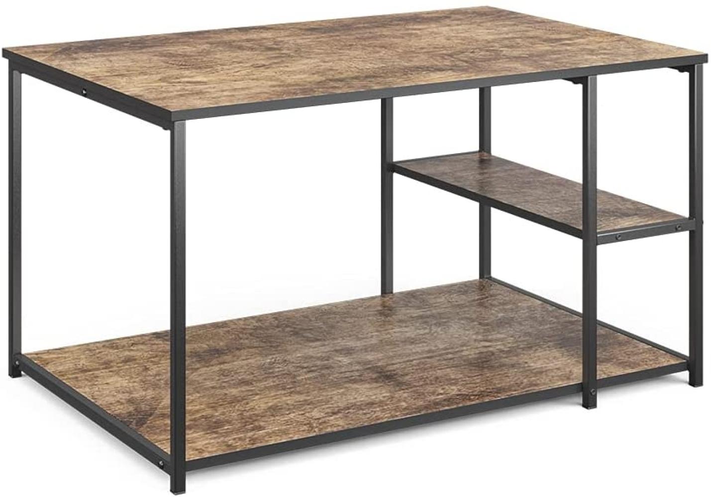 Vicco Couchtisch Sofatisch mit Ablage Kaffeetisch Fyrk Antikholz-Optik Bild 1