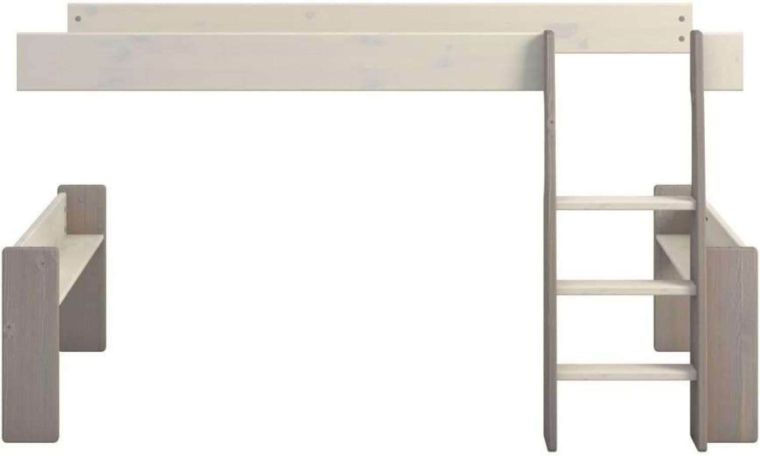 Steens '649' for Kids Umbauset zum Halbhochbett white wash stone Bild 1