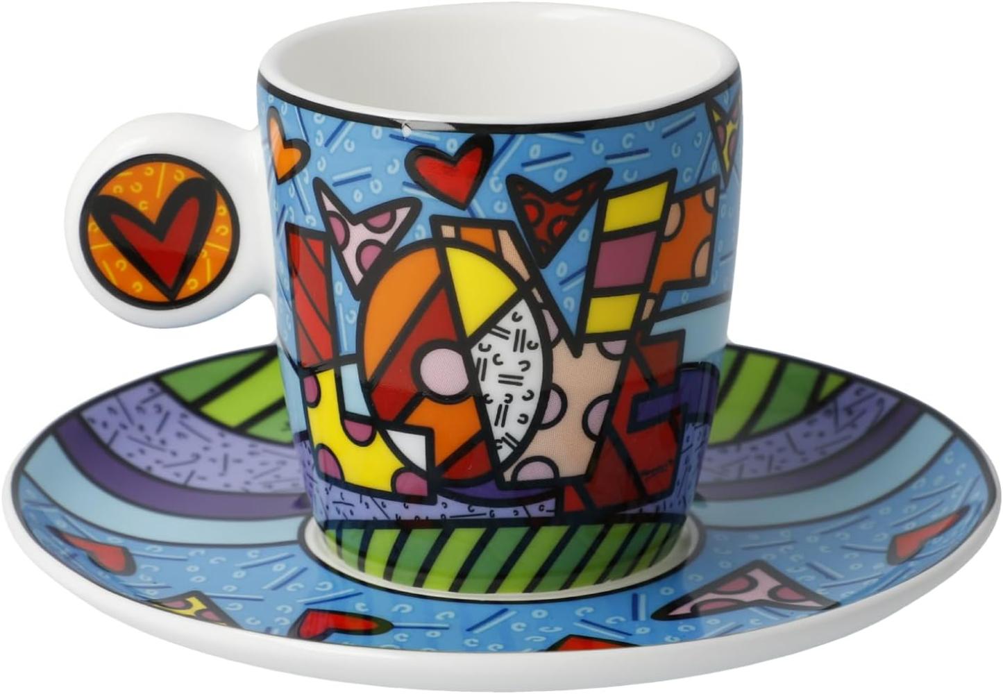 Goebel Pop Art Romero Britto Love - Espressotasse Neuheit 2020 66452681 Bild 1