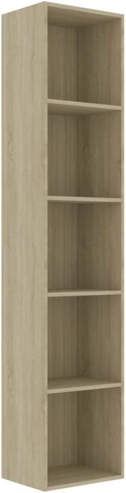 vidaXL Bücherregal Sonoma-Eiche 40x30x189 cm Holzwerkstoff 800957 Bild 1