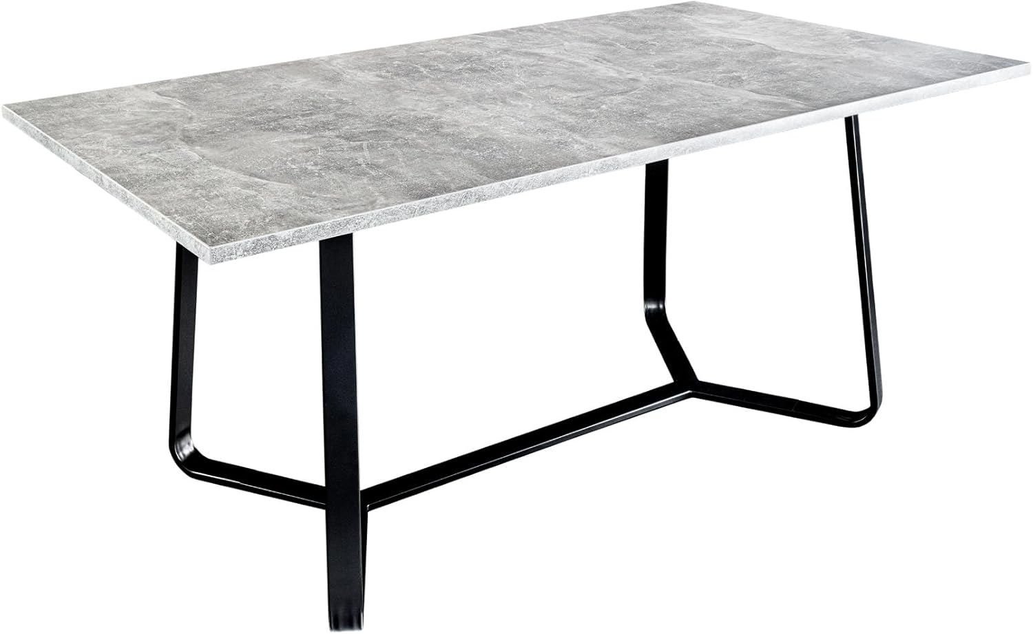 riess-ambiente Esstisch LOFT 140cm grau / schwarz · in Beton-Design mit Metall Kufengestell (Einzelartikel, 1-St), Küchentisch im Industrial Design · für 4 Personen · mit Stahlgestell Bild 1