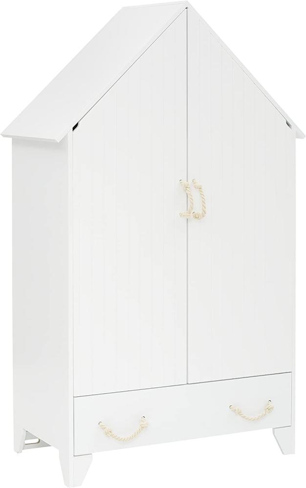 Kleiderschrank Carlotta, weiß, 110x55x187cm Bild 1