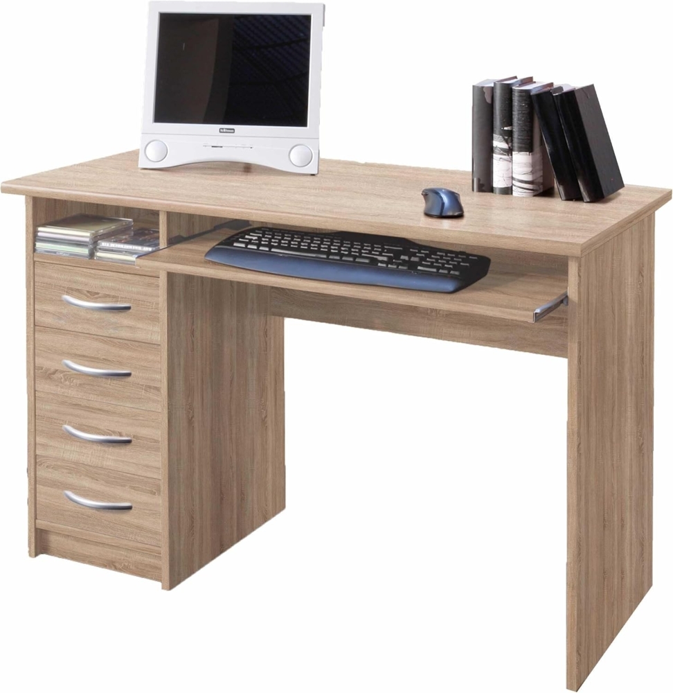 Schreibtisch TRIO Arbeitstisch Eiche Sägerau Nb. ca. 110 x 75 x 55 cm Bild 1