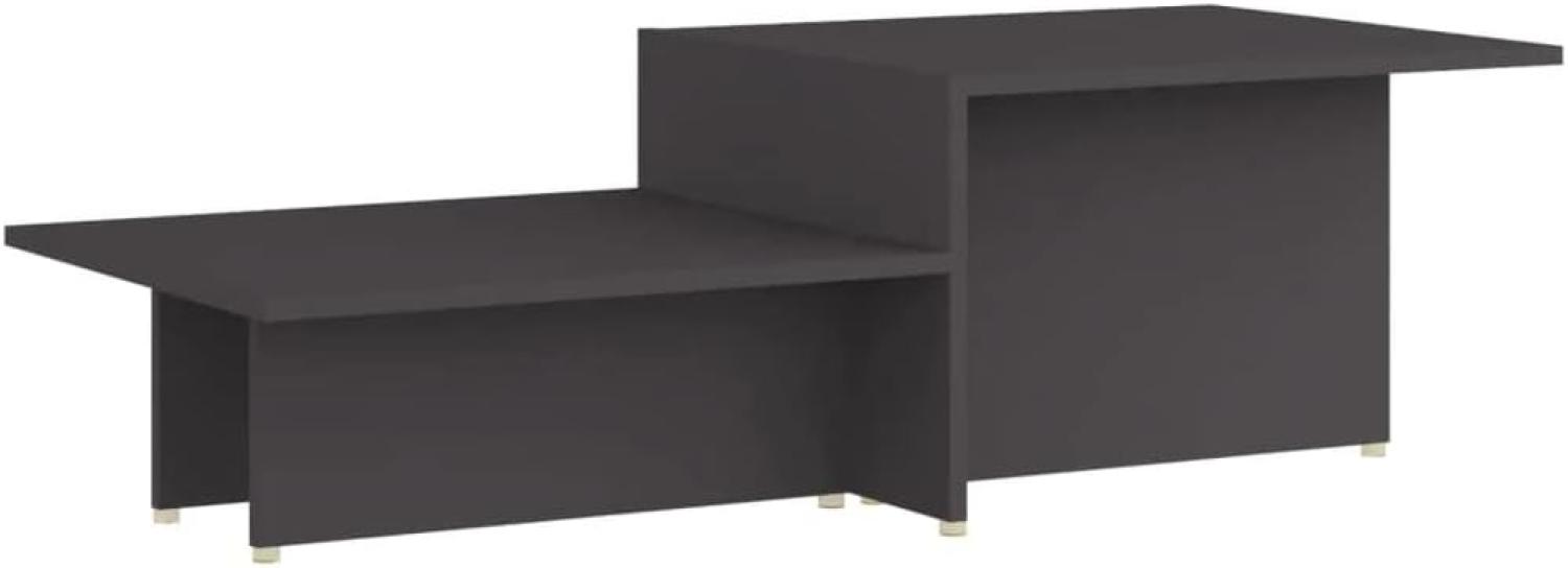 vidaXL Couchtisch, Spanplatte Grau 111,5 x 50 x 33 cm Bild 1