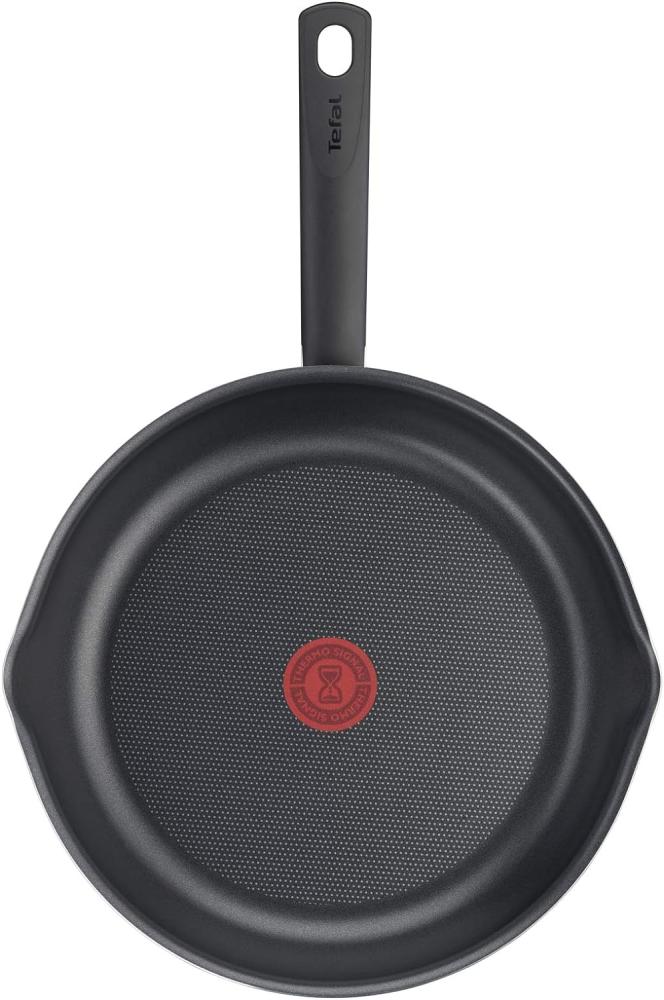 Tefal B56408 Day by Day On Bratpfanne | 32 cm | Antihaftbeschichtung | Thermo-Signal | für alle Herdarten AUßER Induktion | tiefe Form | Aluminium | Schwarz Bild 1