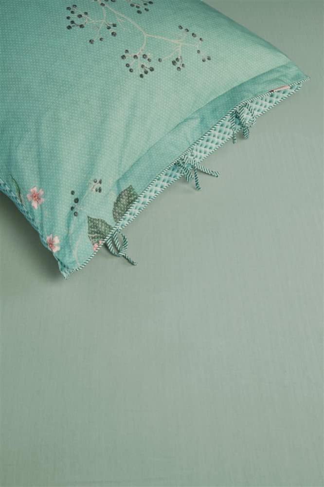 Pip Studio Jersey-Elasthan Spannbettlaken Goodnight By Pip Grey Green 180X200/220 180 x 200/210/220 cm Hoekhoogte: 30 cm 1 Spannbettlaken Grau Grün Bild 1