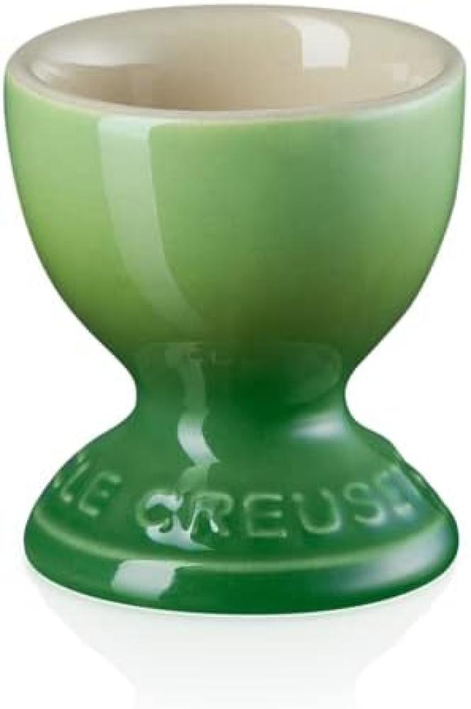 Le Creuset Steinzeug Eierbecher mit Stand-Fuß, Spülmaschinenfest, 9 g, 5.3 x 5.3 x 5.9 cm, Green Bild 1