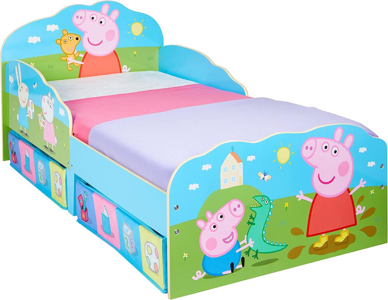 Worlds Apart 'Peppa Pig' Kinderbett 70x140 cm, inkl. zwei Schubladen Bild 1