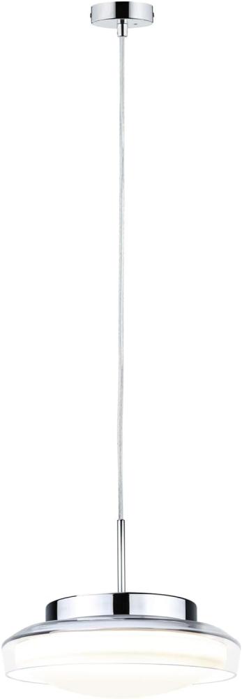 Paulmann 71080 LED Pendelleuchte Luena 25cm Glas Chrom 3000K IP44 Bild 1