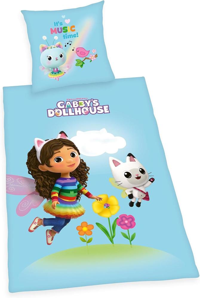 Dreamworks Gabby’s Dollhouse Babybettwäsche Gabbys Dollhouse, Renforcé, 2 teilig, mit tollem Motiv Bild 1