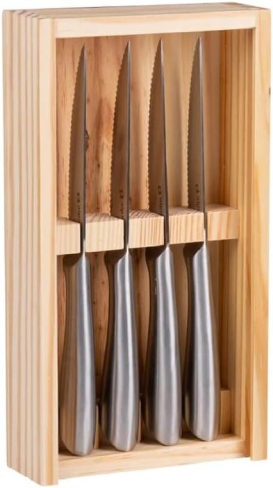 ALPINA Steakmesser-Set, 4-teilig, in Holzkiste, 22,5 cm Bild 1