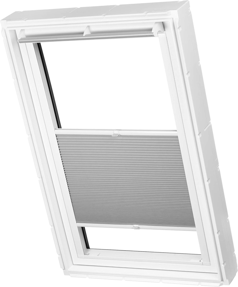 ventanara Dachfensterplissee Dachfenster passend für Velux Fenster Grau S06 Bild 1
