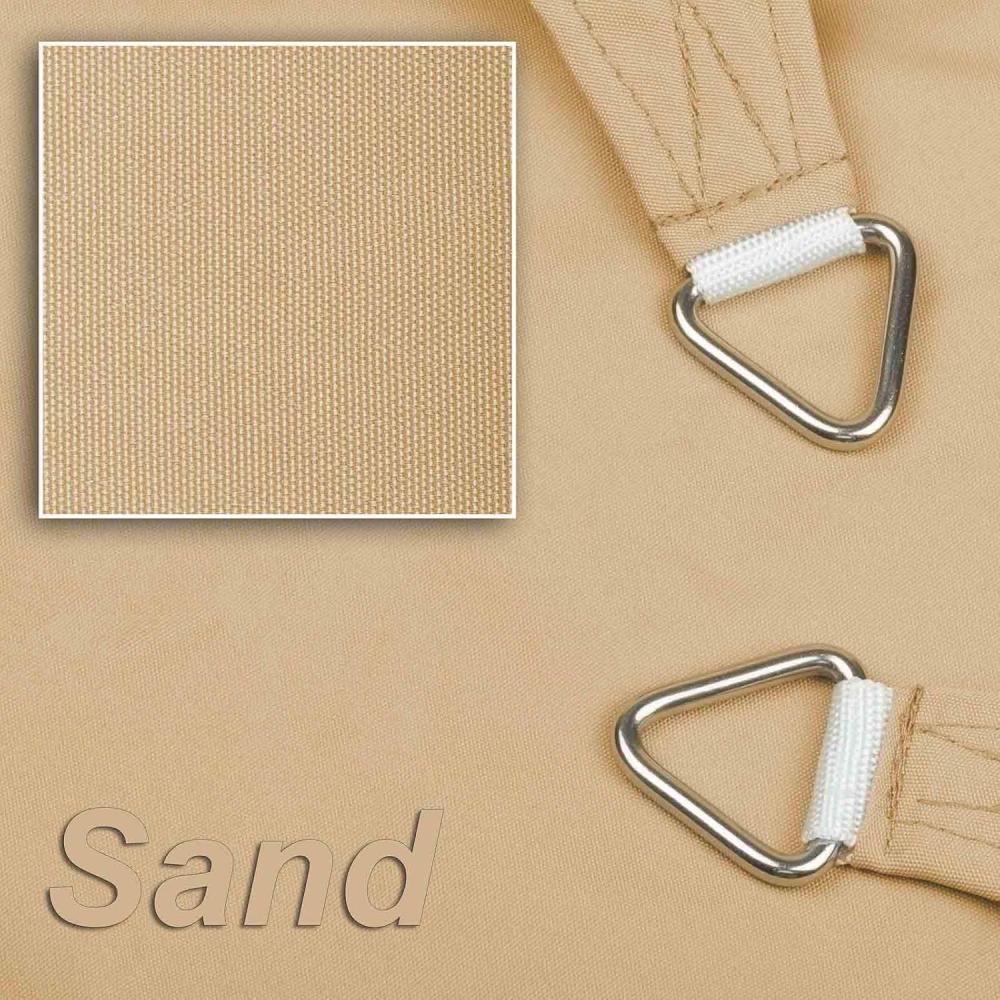 hanSe® Marken Sonnensegel 100% Polyester Rechteck 2x3 m Sand Bild 1