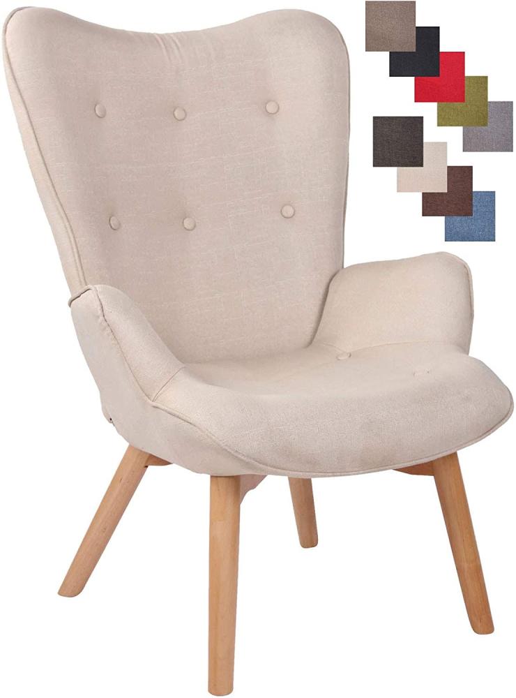 Lounger Durham Stoff creme Bild 1