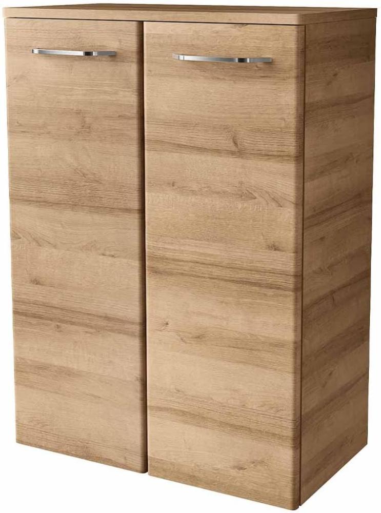 Fackelmann MILANO Doppel Midischrank 60 cm, Braun hell Bild 1