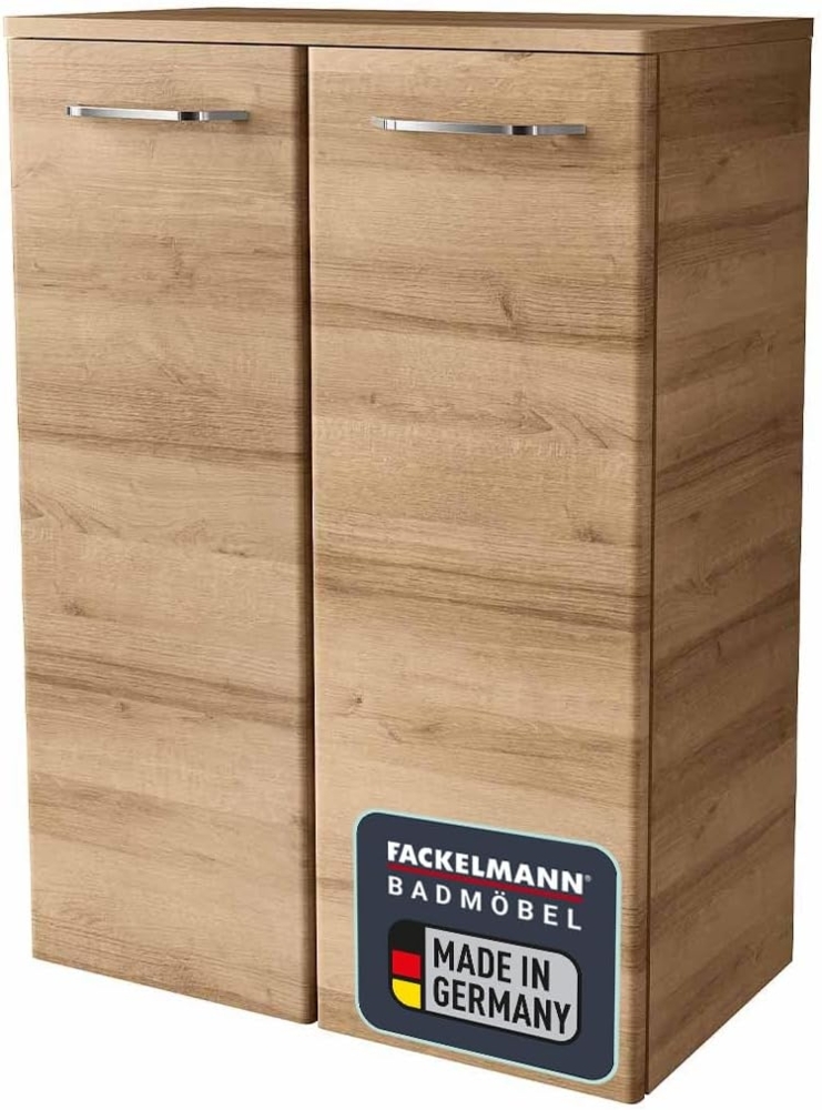 Fackelmann MILANO Doppel Midischrank 60 cm, Braun hell Bild 1