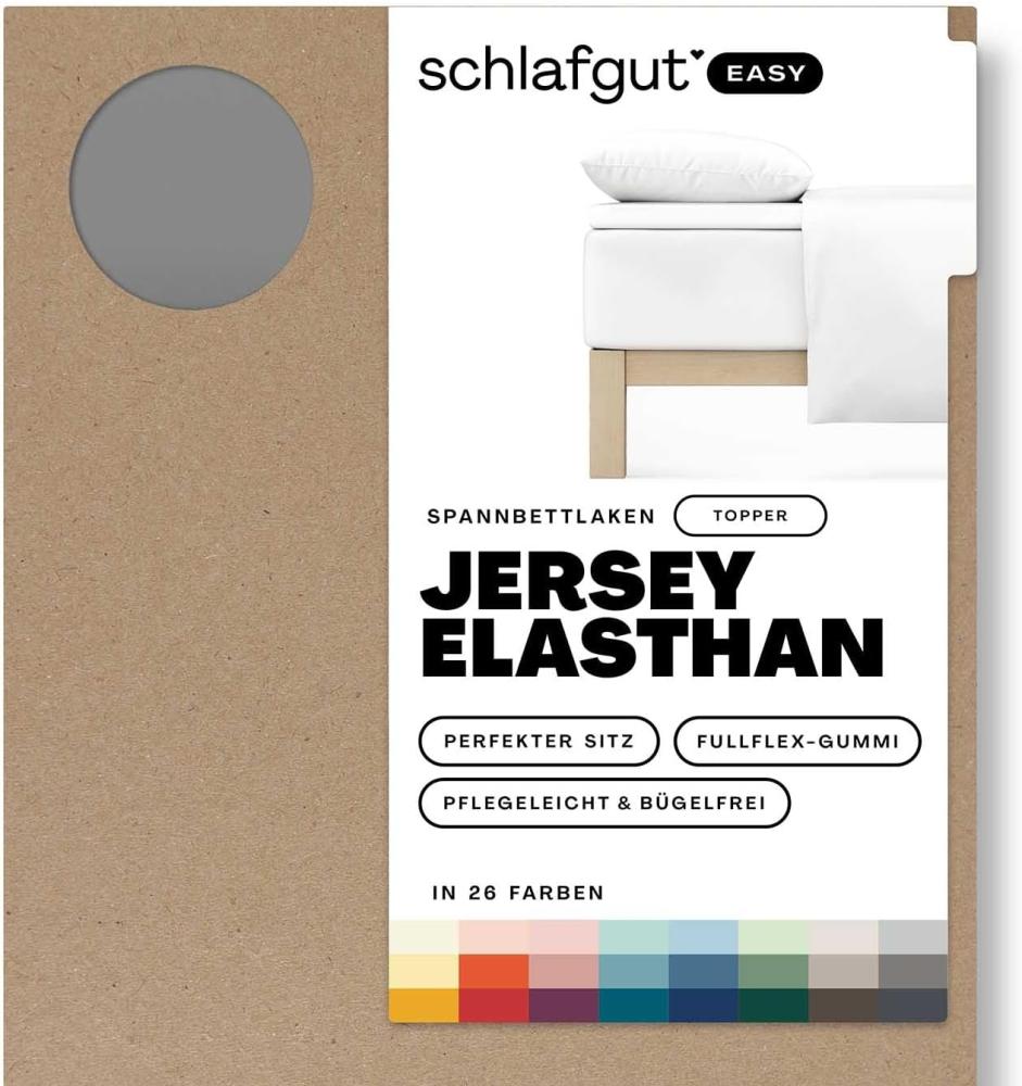 Schlafgut Spannbettlaken EASY Jersey Elasthan Topper, Jersey, Gummizug: rundum, (1 Stück), MADE IN GREEN by OEKO-TEX® Bild 1