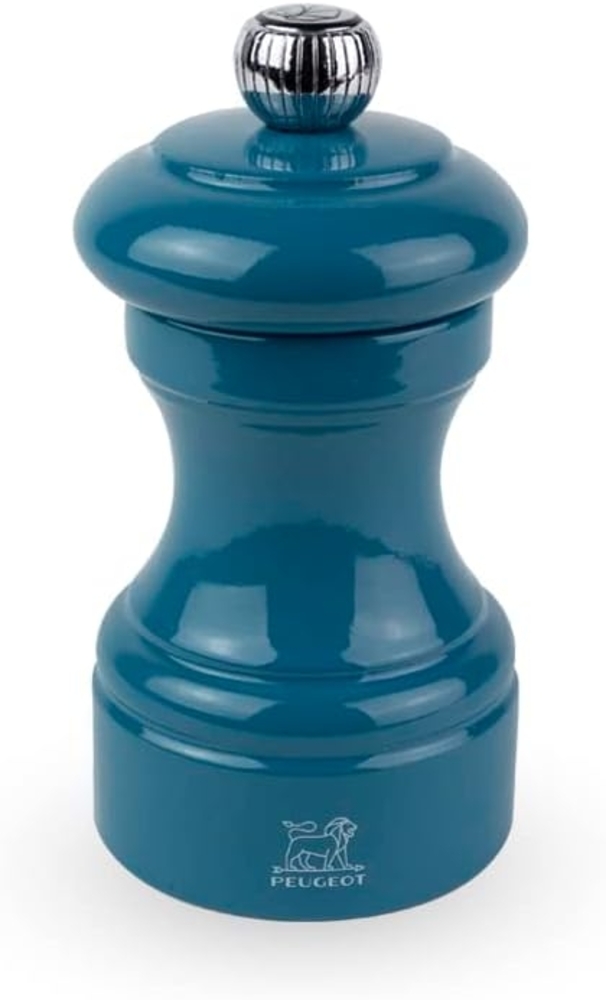 Peugeot Bistro Pfeffermühle 10 cm Pazifikblau lackiert Holz Bild 1