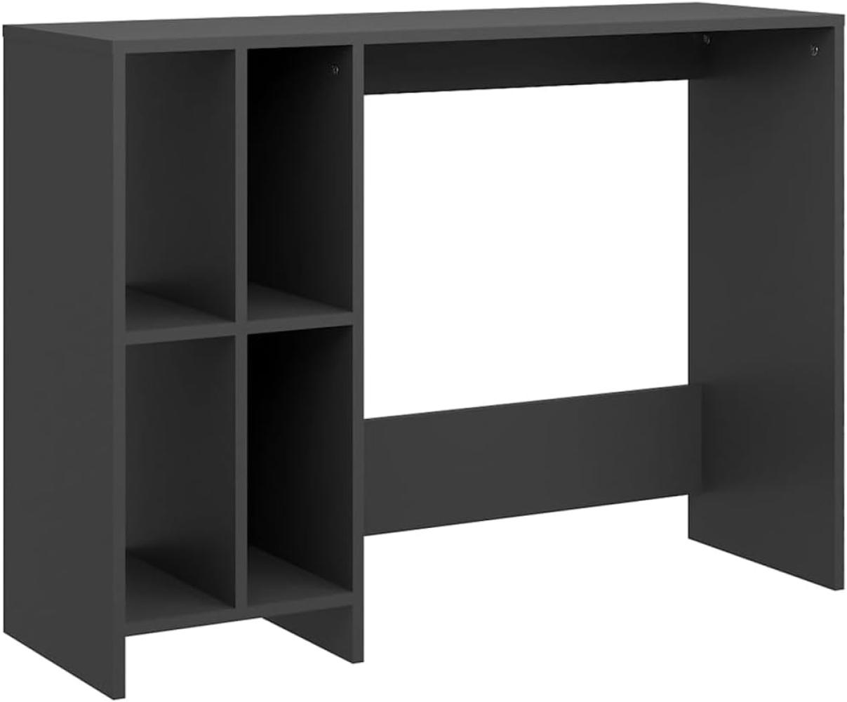 vidaXL Computertisch Grau 102,5x35x75 cm Holzwerkstoff 808343 Bild 1