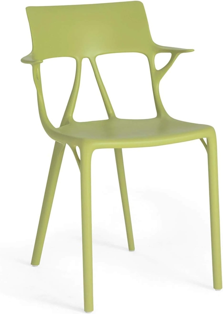 Kartell A.I. Stuhl, Polypropylen, Grün, 55 x 59 x 94 cm, 2 Stück Bild 1