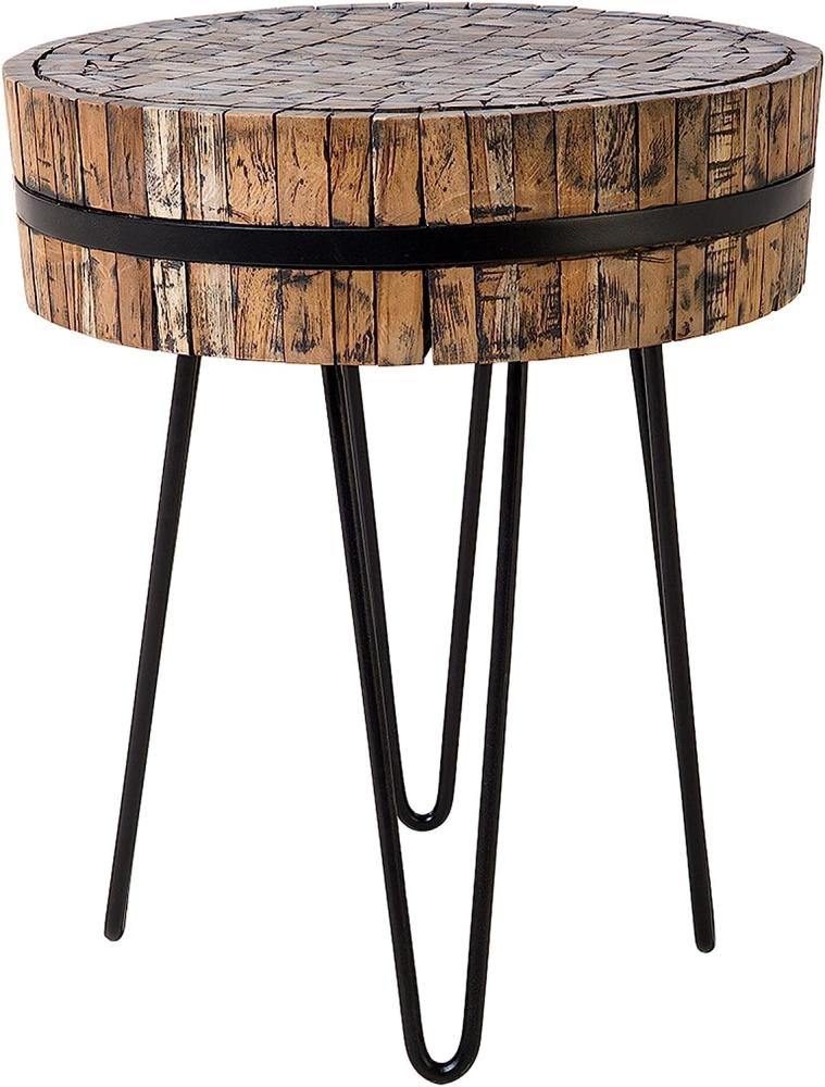 Couchtisch Teakholz ⌀ 55 cm TAKU Bild 1