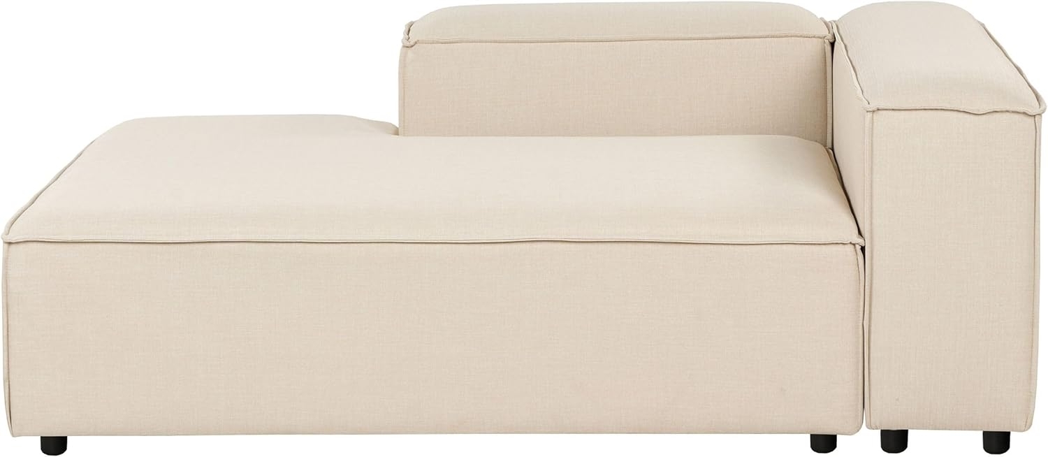 Chaiselongue Stoff beige rechtsseitig ARDAL Bild 1