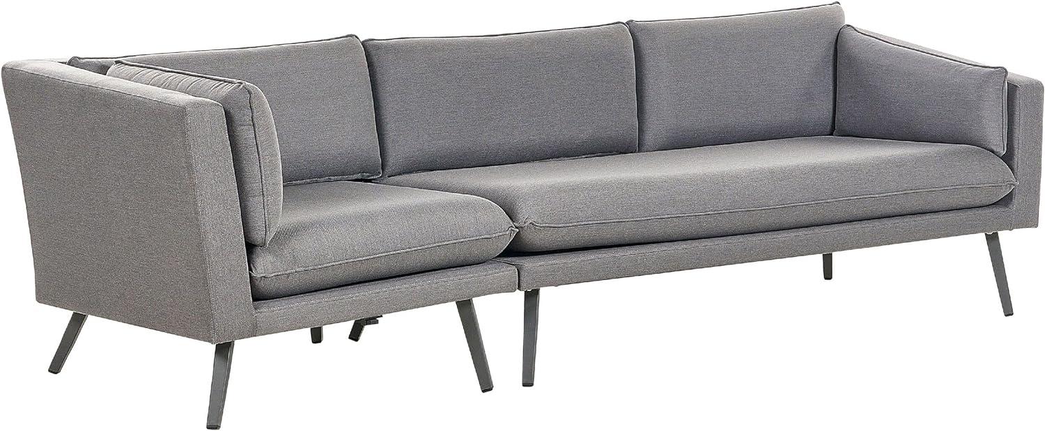 Gartensofa LORETELLO Polyester Grau Linksseitig Bild 1