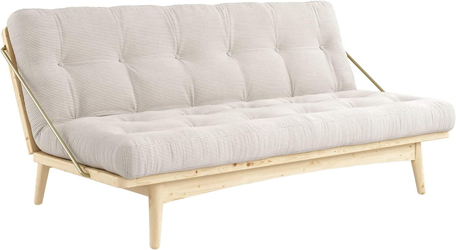 KARUP DESIGN FOLK Schlafsofa Cord Gestell Natur Matratze Ivory Bild 1