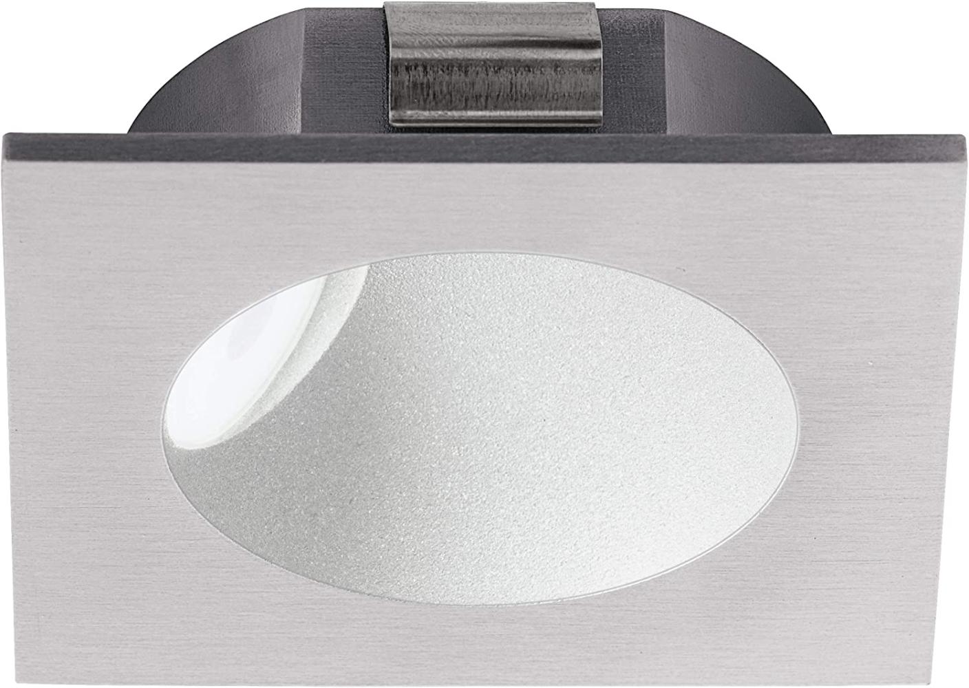 Eglo 96902 Hochvolt LED Einbauleuchte ZARATE silber weiß L:8cm H:8cm Bild 1