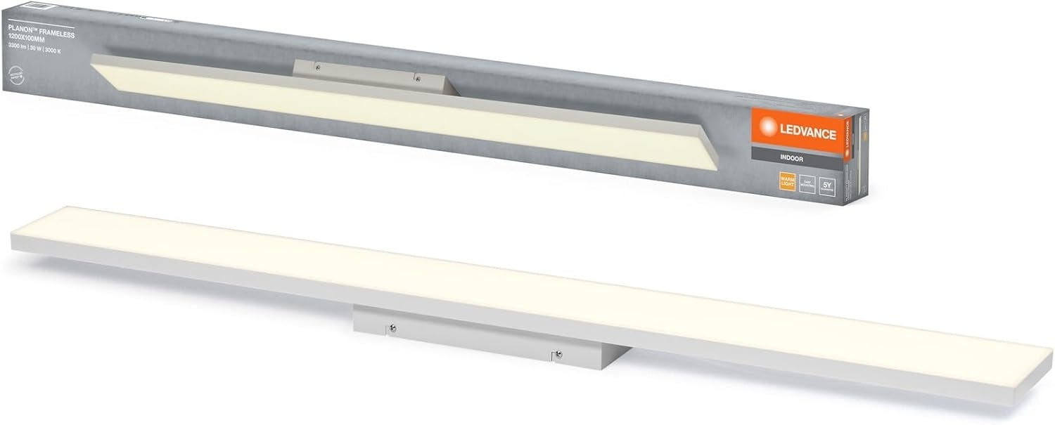 LEDVANCE Planon Rahmenlos 1200 x 100 mm 30 W 830 Weiß Bild 1