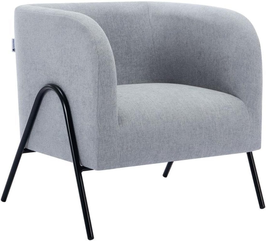 Vente-unique - Sessel - Stoff - Grau - BLINODA Bild 1