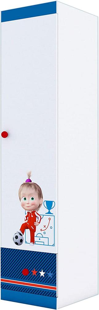 Mascha und der Bär Einteiliger Kleiderschrank Polini Kids Fun 460 blau Bild 1