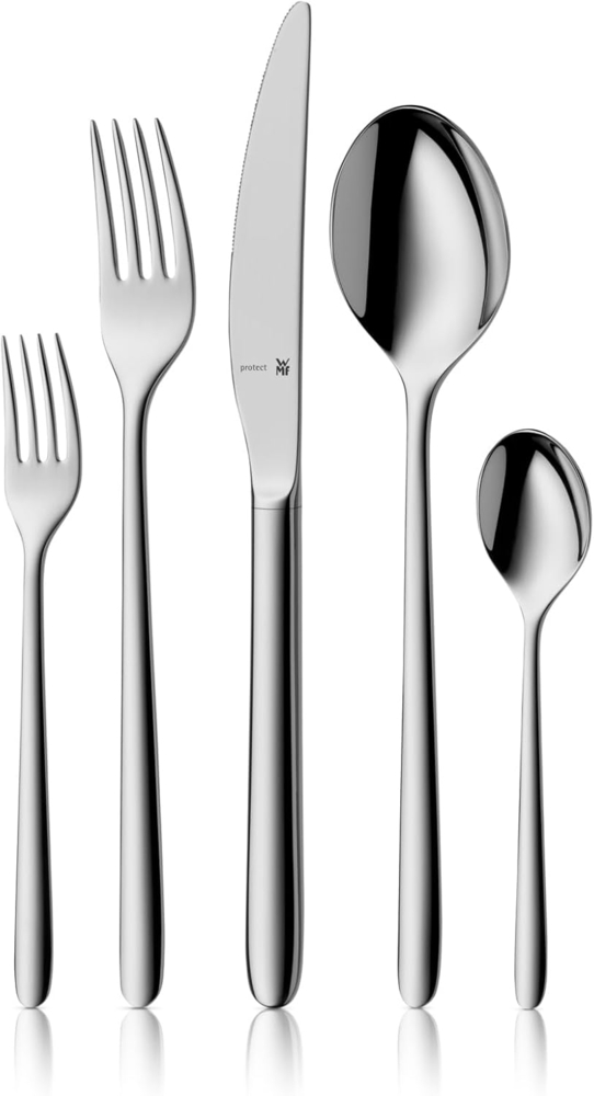 WMF 'Flame' Besteckset, Cromargan Edelstahl silber, 66-tlg. Bild 1
