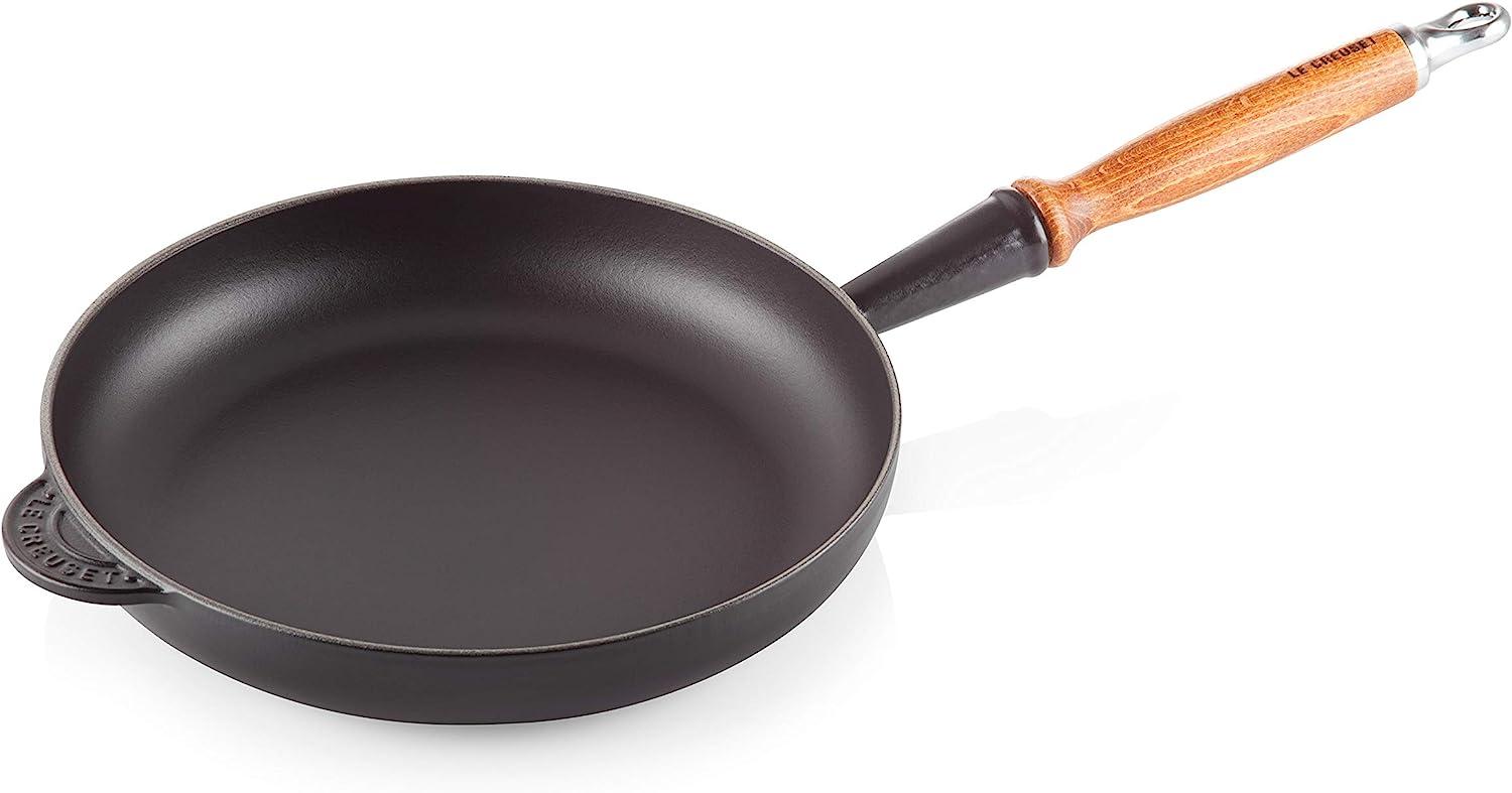 Bratpfanne 26 cm Schwarz Gusseisen Le Creuset Pfanne - GasElektro geeignet, Spülmaschinengeeignet Bild 1