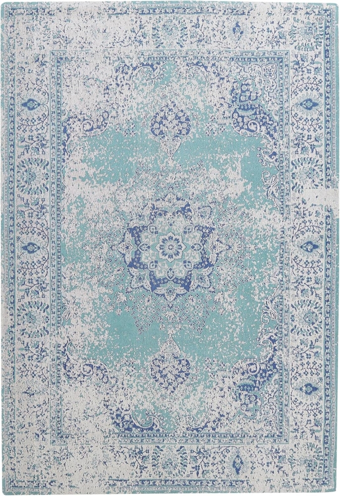 Teppich blau 140x200 cm Kurzflor ALMUS Bild 1