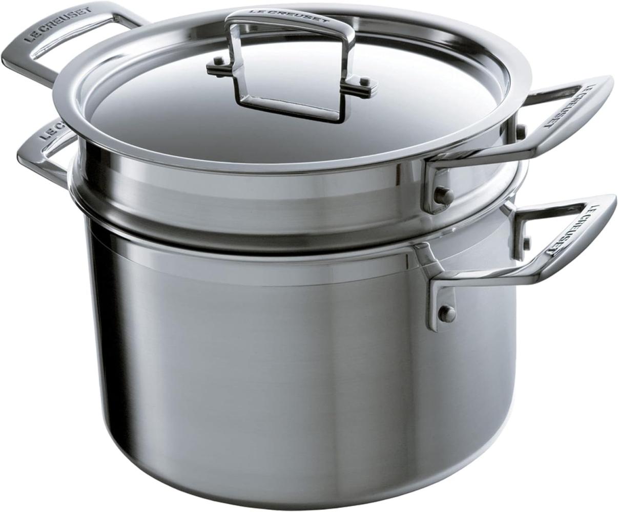 Le Creuset 3-Ply Pastatopf Mit Einsatz 20 cm - 20 bis 24 cm Bild 1