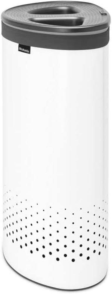 Brabantia Wäschekorb, 55 L dunkelgrau / weiss Bild 1